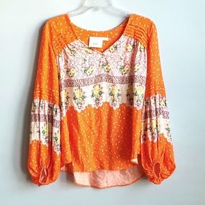 Anthropologie Maeve Boho peasant top